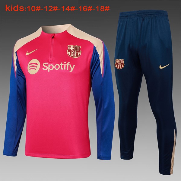 Niños Sudadera De Training Barcelona 2024-25 Rojo Azul